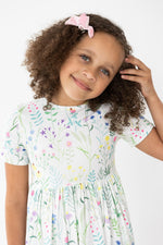Spring Dandelion Floral Pocket Twirl Dress For Girls Mila & Rose ® Everetts Place: Online Boutique