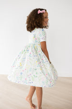 Spring Dandelion Floral Pocket Twirl Dress For Girls Mila & Rose ® Everetts Place: Online Boutique
