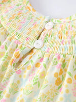 Rylee Faith Designs Spring Floral Smocked Girl Dress - 