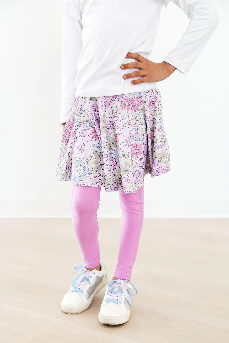 Spring Gardens Twirl Skegging - Textile, Pink, Waist, Child, Tights | Everetts Place