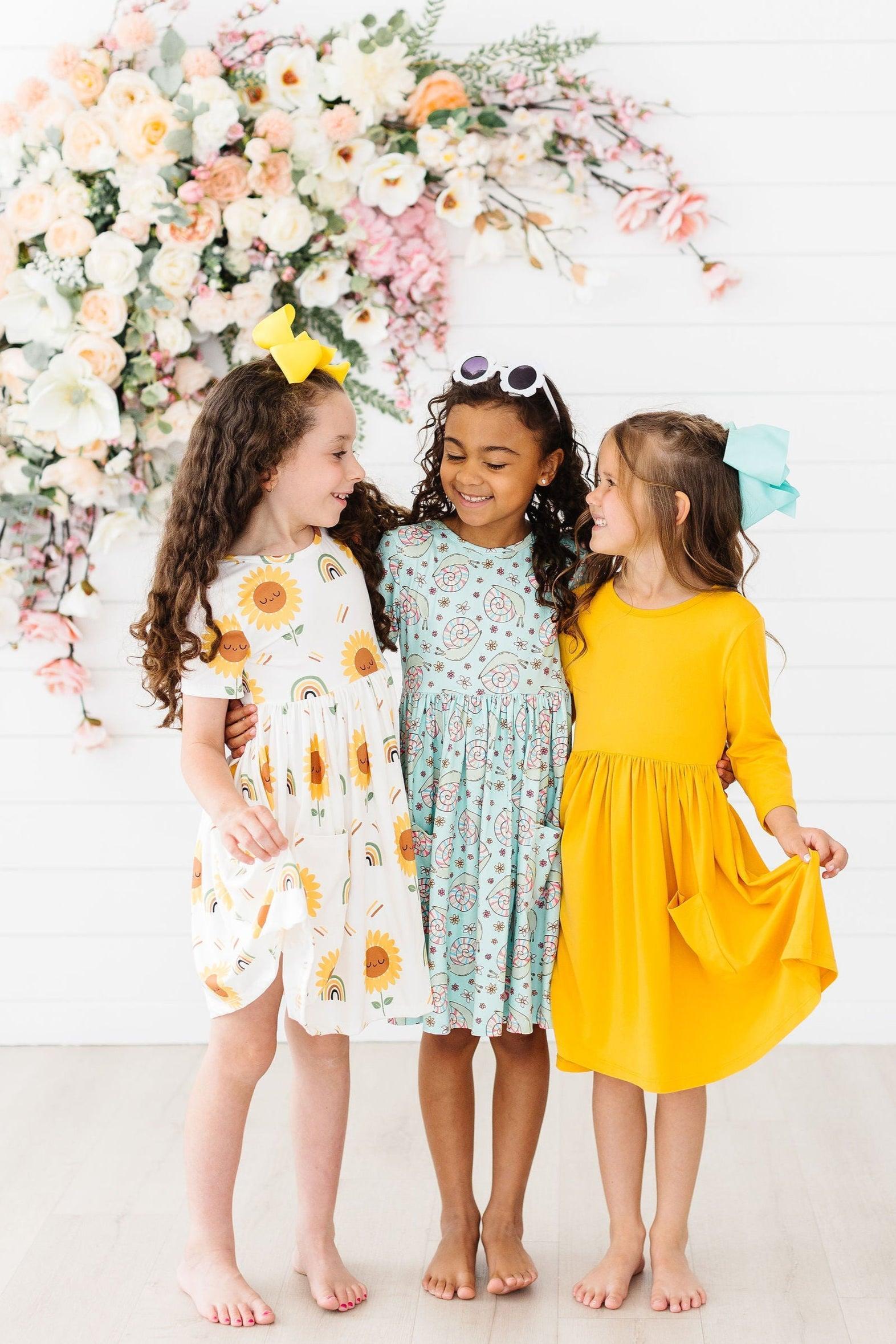 Spring Snails Short Sleeve Pocket Twirl Dress Mila Rose Mila & Rose ® Everetts Place: Online Boutique