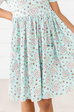 Spring Snails Short Sleeve Pocket Twirl Dress Mila Rose Mila & Rose ® Everetts Place: Online Boutique