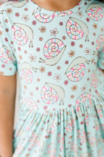 Spring Snails Short Sleeve Pocket Twirl Dress Mila Rose Mila & Rose ® Everetts Place: Online Boutique