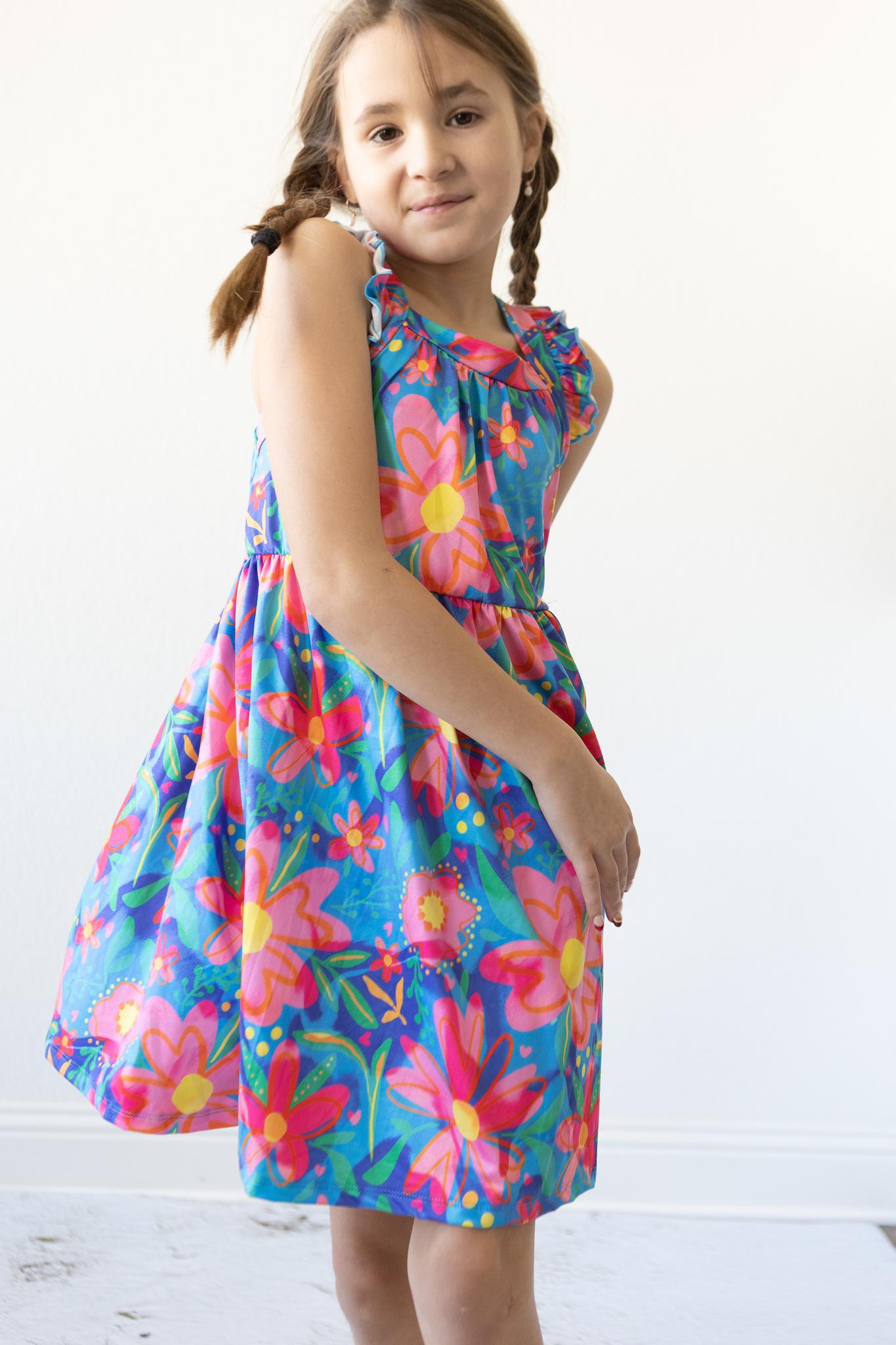 Springing Around Ruffle Cross Back Dress Mila And Rose Mila & Rose ® Everetts Place: Online Boutique