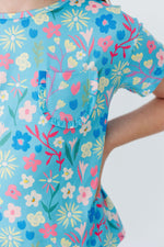 Springtime Splendor Ruffle Pocket Tee Boxy Fit For Girls Mila & Rose ® Everetts Place: Online Boutique