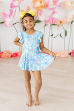 Springtime Splendor Short Sleeve Twirl Leotard For Girls - Everetts Place Boutique - 