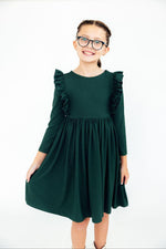 Spruce Long Sleeve Ruffle Twirl Dress Mila And Rose Mila & Rose ® Everetts Place: Online Boutique