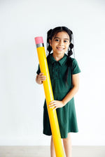 Spruce Short Sleeve Polo Dress For Girls Mila And Rose - Everetts Place Boutique - 
