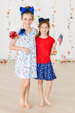 Star Bright Ruffle Twirl Skort With Attached Shorts - Everetts Place Boutique - 