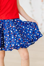 Star Bright Ruffle Twirl Skort With Attached Shorts - Everetts Place Boutique - 