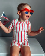 Little Joy Co. Stars And Stripes 2 Piece Bamboo Pajamas Soft Sleepwear - Apparel & Accessories > Clothing > Baby & Toddler Clothing > Baby & Toddler Sleepwear