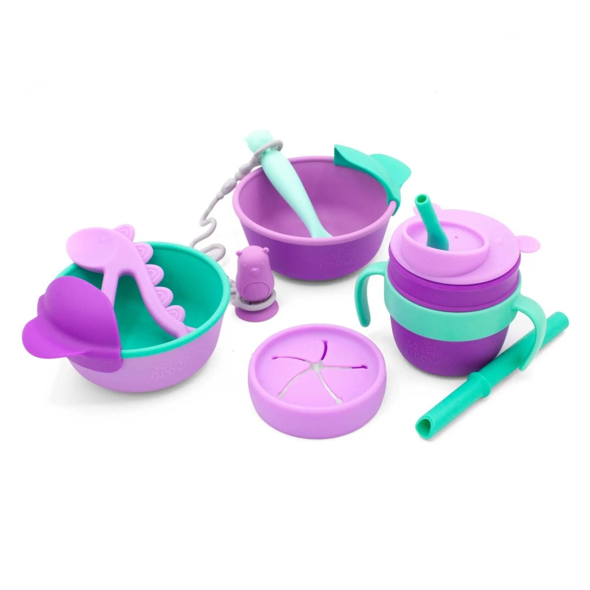 321 Grow Starter Bundle Easy Learn Dino Spoons 14 Piece Set - Everetts Place Boutique - 