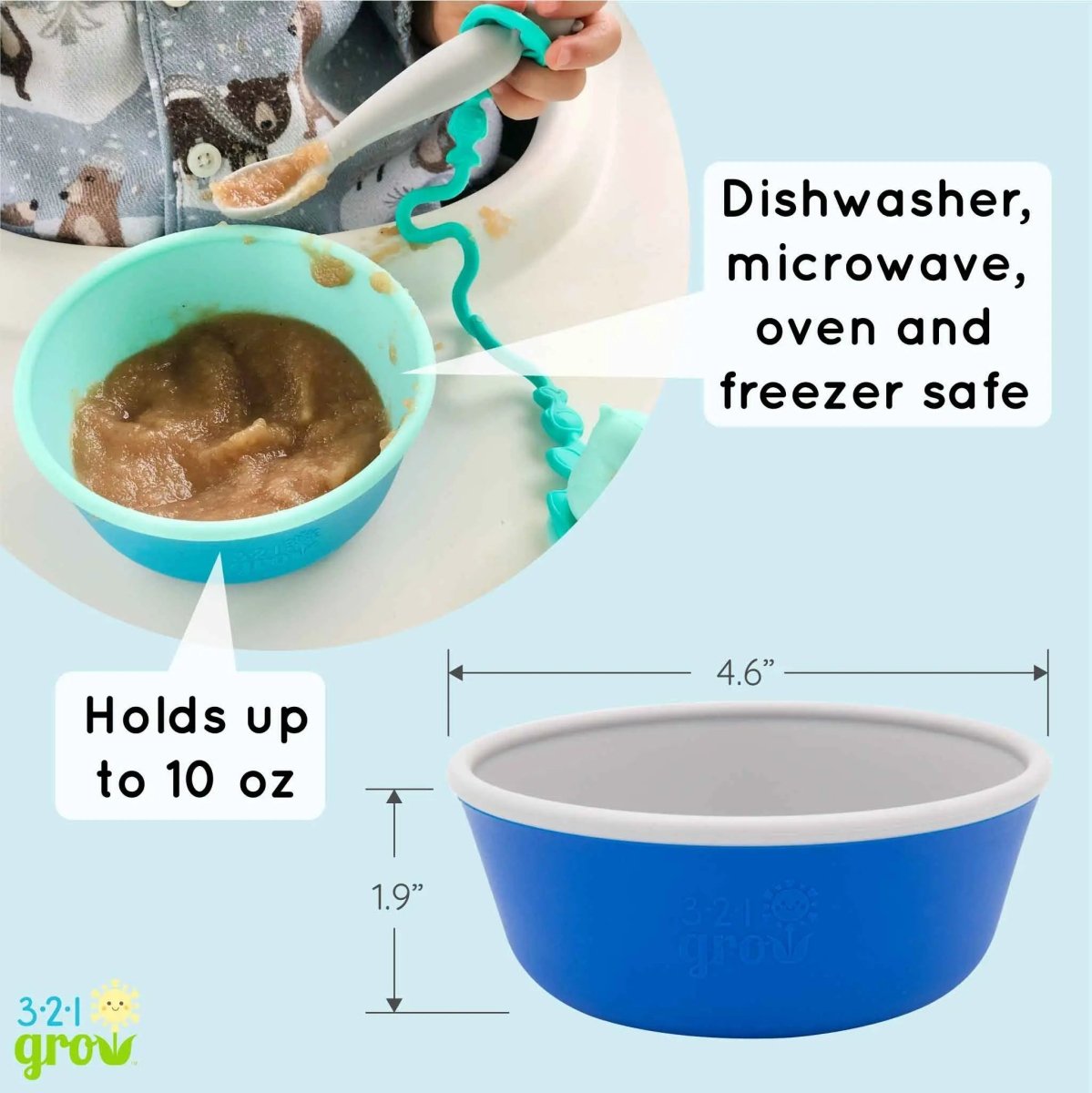 321 Grow Starter Bundle Easy Learn Dino Spoons 14 Piece Set - Everetts Place Boutique - 