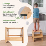 Solid Hardwood 2-Step Toddler Step Stool by Ocodile.com