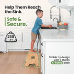 Solid Hardwood 2-Step Toddler Step Stool by Ocodile.com