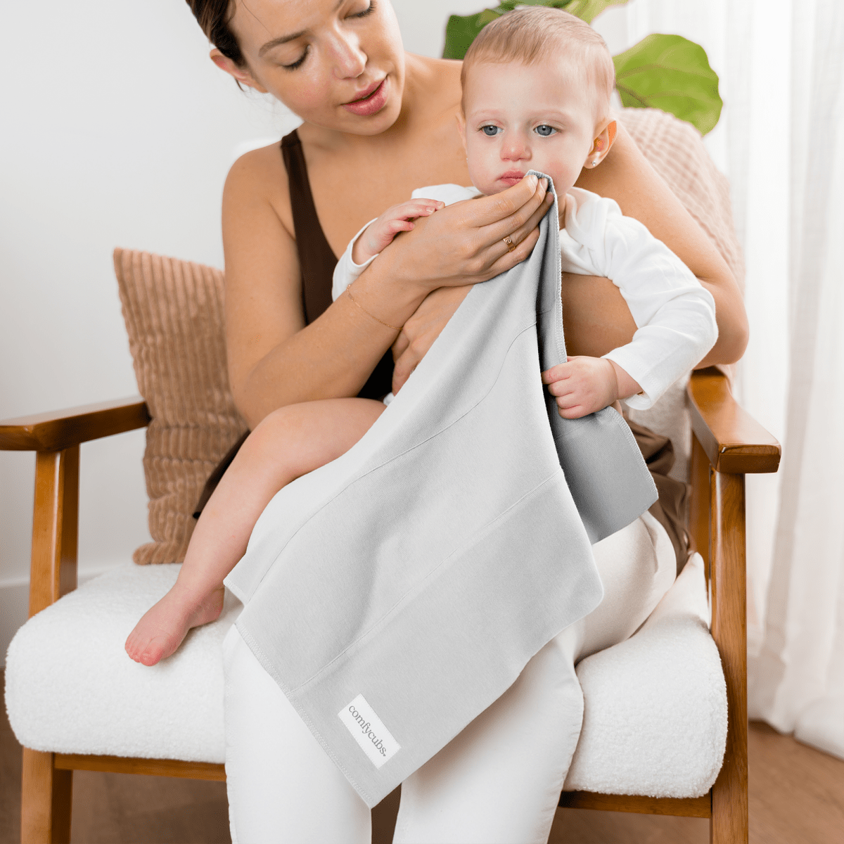 Stone Cotton Burp Cloths for Everyday Baby Care Essentials - Everetts Place Boutique - 