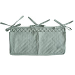 Mushie Storage Pocket for Baby Essentials with Adjustable Ribbon Ties - 