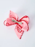 Rylee Faith Designs Strawberry Embroidered Girls Hairpin 4 Inches - 