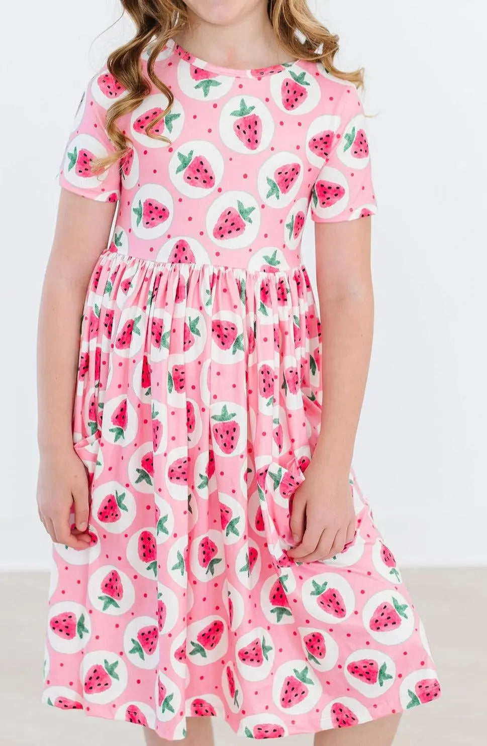 Mila & Rose ® Strawberry Fields S/S Pocket Twirl Dress - 