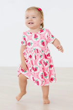 Mila & Rose ® Strawberry Fields S/S Pocket Twirl Dress - 