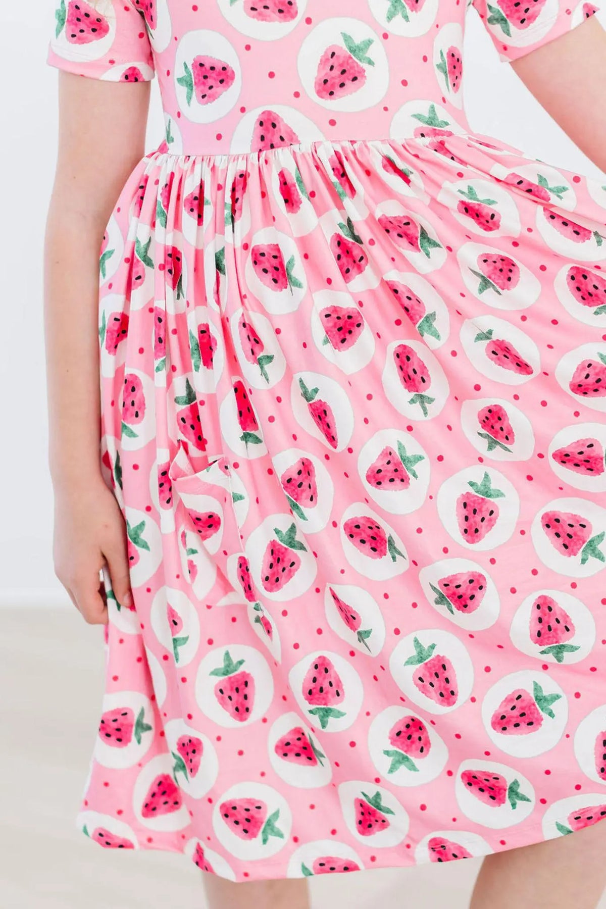 Mila & Rose ® Strawberry Fields S/S Pocket Twirl Dress - 