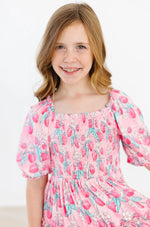 Strawberry Shortcake Smocked Ruffle Dress For Girls Mila & Rose ® Everetts Place: Online Boutique