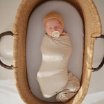 Mushie Stretchy Baby Swaddle Blanket Soft Breathable Comfort Wrap - Baby & Toddler > Swaddling & Receiving Blankets Swaddle