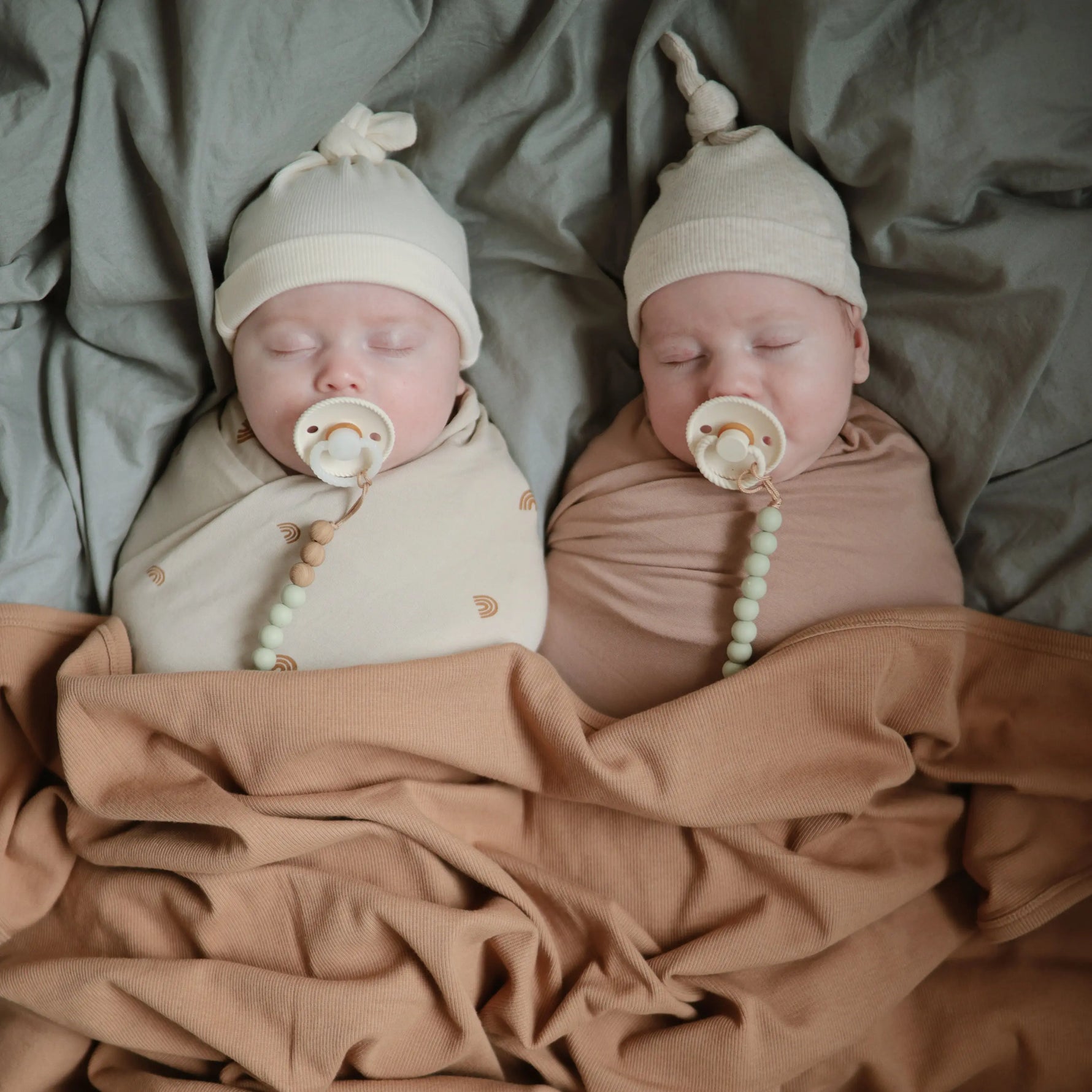 Mushie Stretchy Baby Swaddle Blanket Soft Breathable Comfort Wrap - Baby & Toddler > Swaddling & Receiving Blankets Swaddle