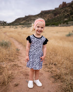Bubble Baby Stripes | Flutter Bodysuit Dress - 