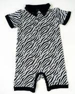 Bubble Baby Stripes | Polo Romper - 