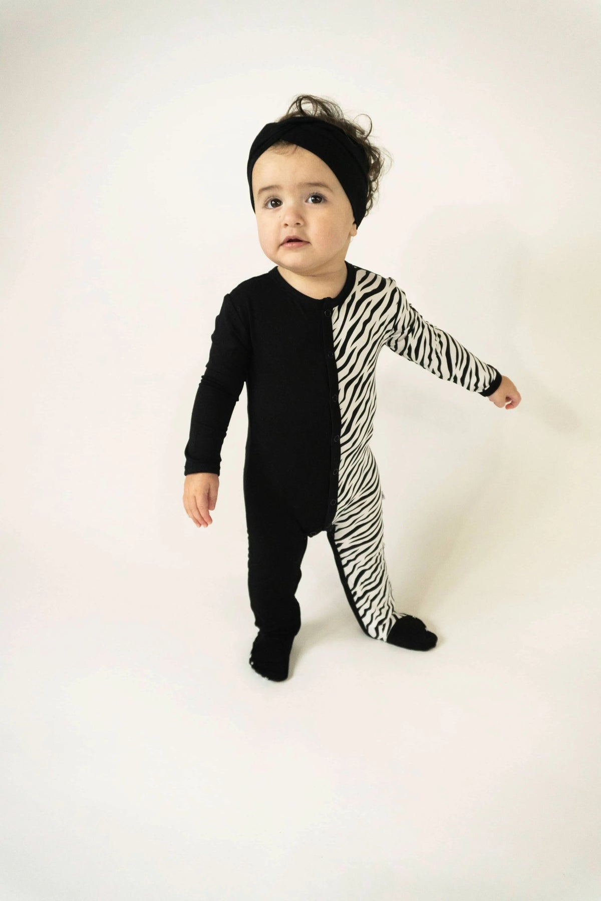 Bubble Baby Stripes | Snap Footie - 