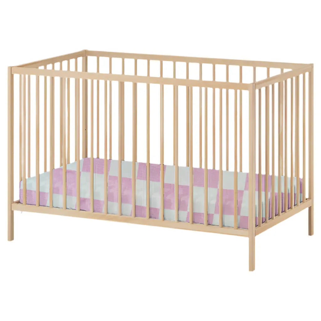 Sugar Pink & White Checkered Crib Sheet - Everetts Place