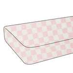 Sugar Pink & White Checkered Crib Sheet - Everetts Place