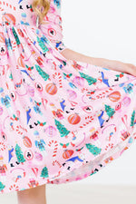 Sugarplum Fairy Three Quarter Sleeve Pocket Twirl Dress Mila & Rose ® Everetts Place: Online Boutique