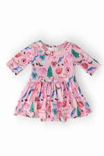 Sugarplum Fairy Twirl Bodysuit Three Quarter Sleeve Baby - Everetts Place Boutique - 