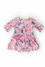Sugarplum Fairy Twirl Bodysuit Three Quarter Sleeve Baby - Everetts Place Boutique - 