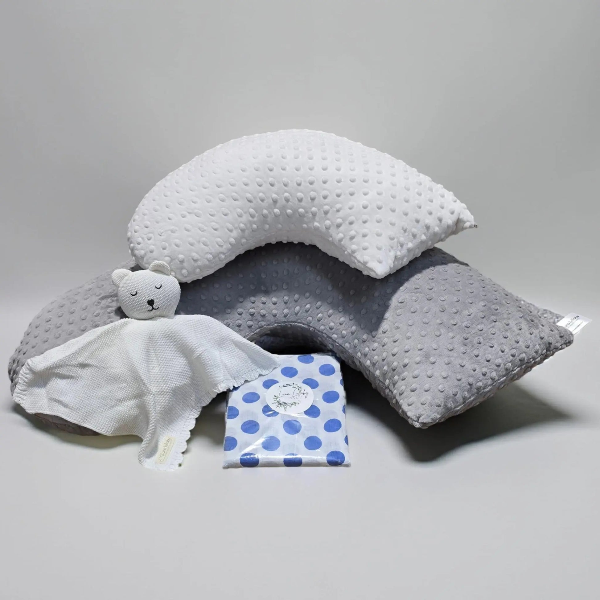 Summer Fun Baby Bundle Grey Dot And Ivory Dot Collection Luna Lullaby Everetts Place: Online Boutique