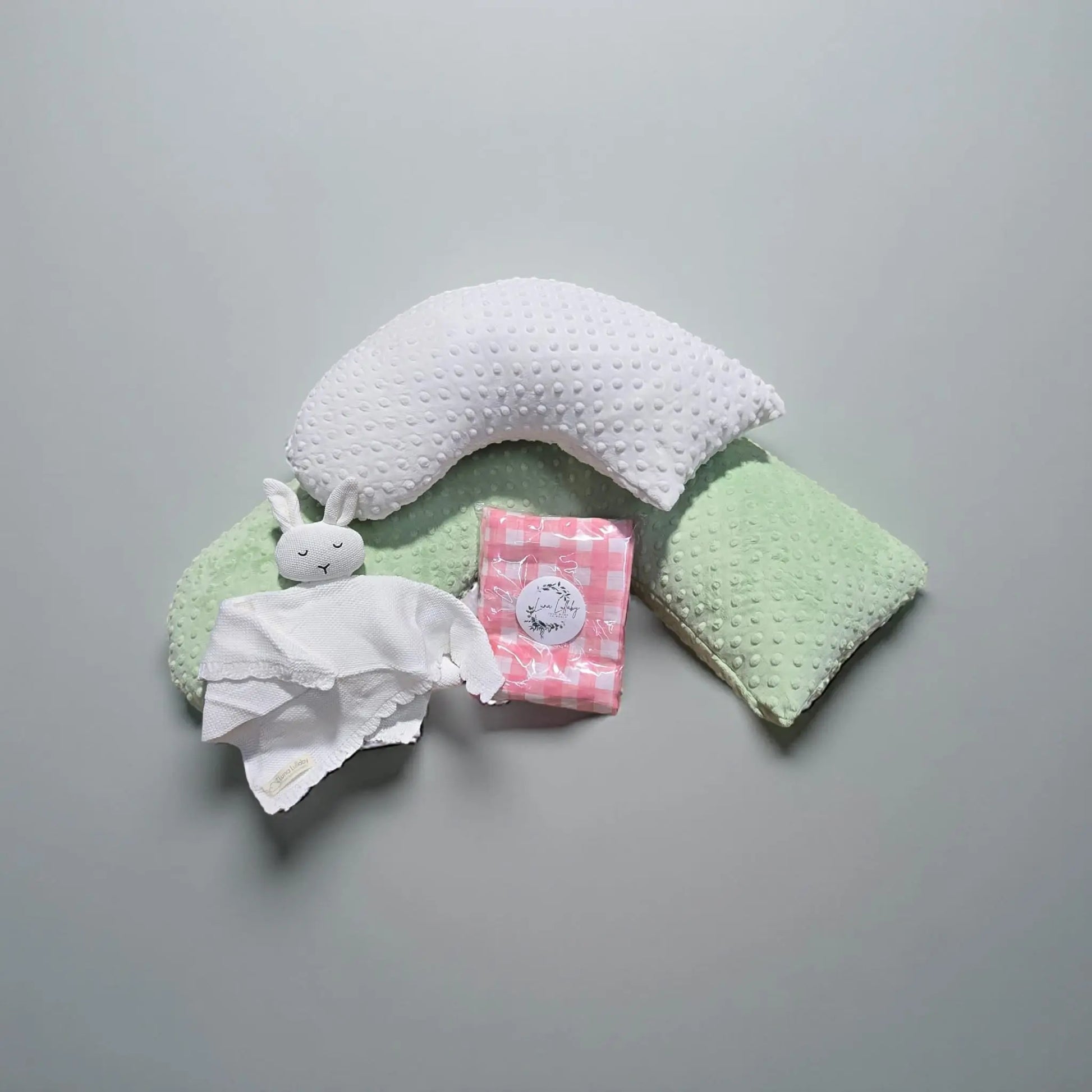 Summer Fun Baby Bundle Sage Dot and Ivory Dot Set Deluxe Luna Lullaby Everetts Place: Online Boutique
