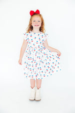 Summer Sweets Flutter Sleeve Twirl Dress For Toddler Mila & Rose ® Everetts Place: Online Boutique