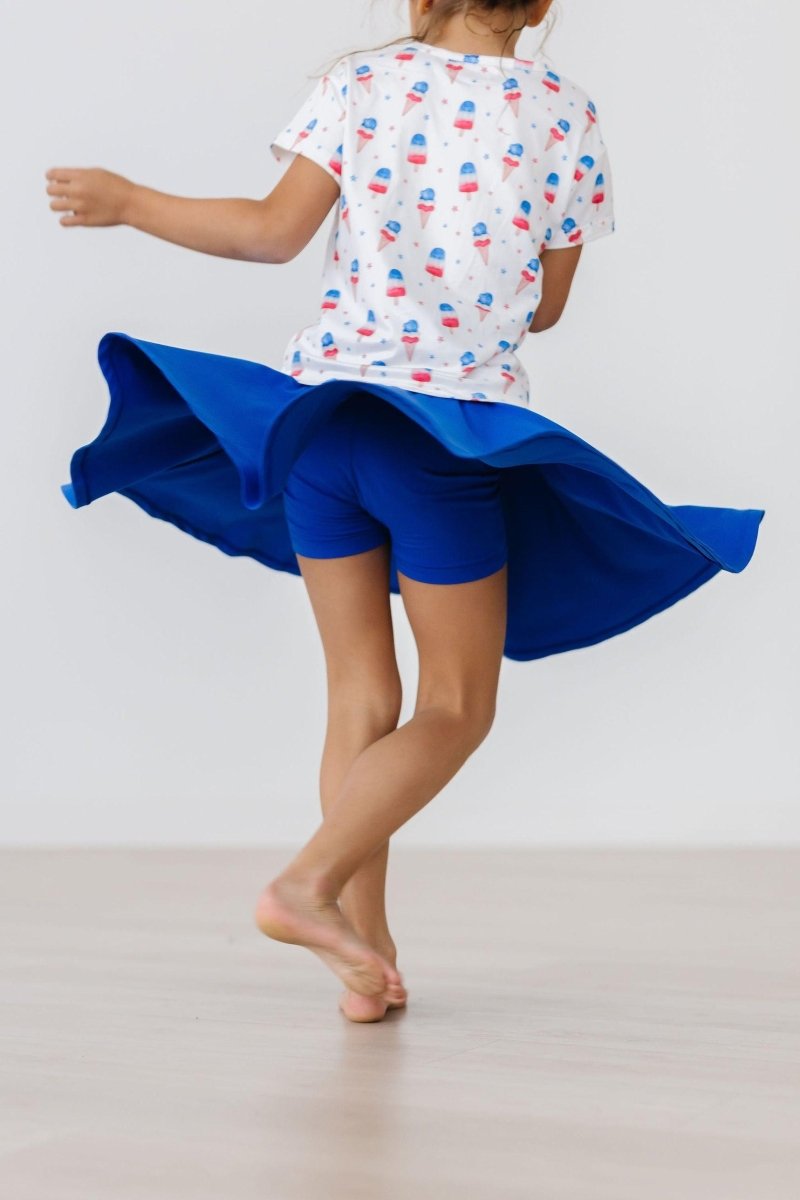 Summer Sweets Ruffle Pocket Tee Girls Casual Trendy Top - Everetts Place Boutique - 