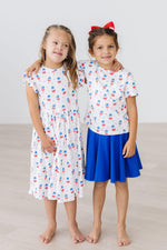 Summer Sweets Ruffle Pocket Tee Girls Casual Trendy Top Mila & Rose ® Everetts Place: Online Boutique
