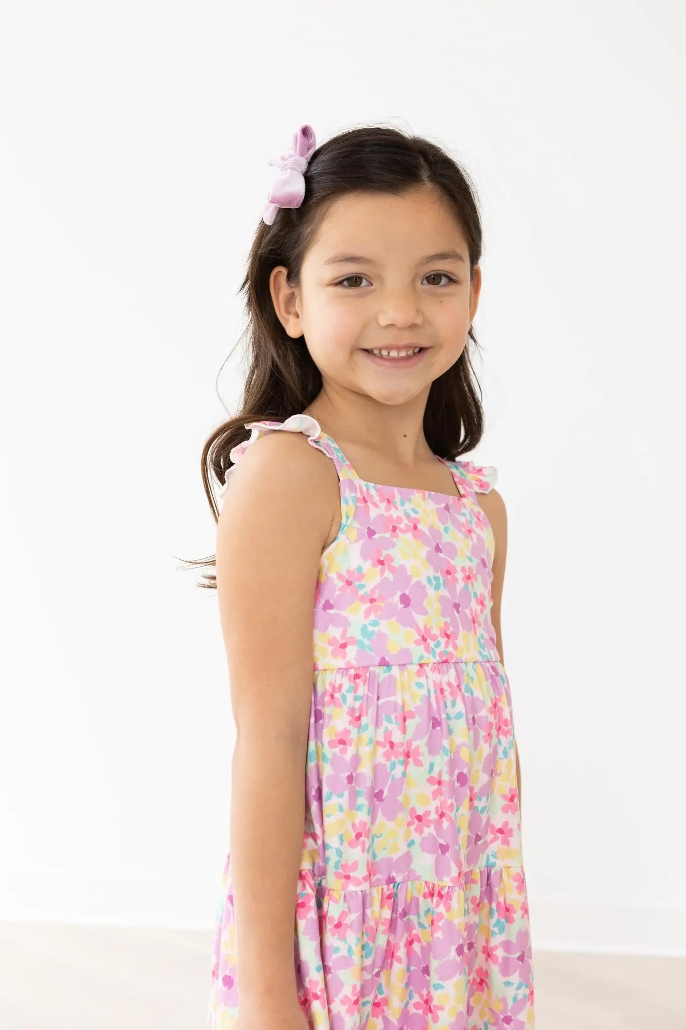 Summer Watercolor Floral Ruffle Maxi Dress For Women Mila & Rose ® Everetts Place: Online Boutique