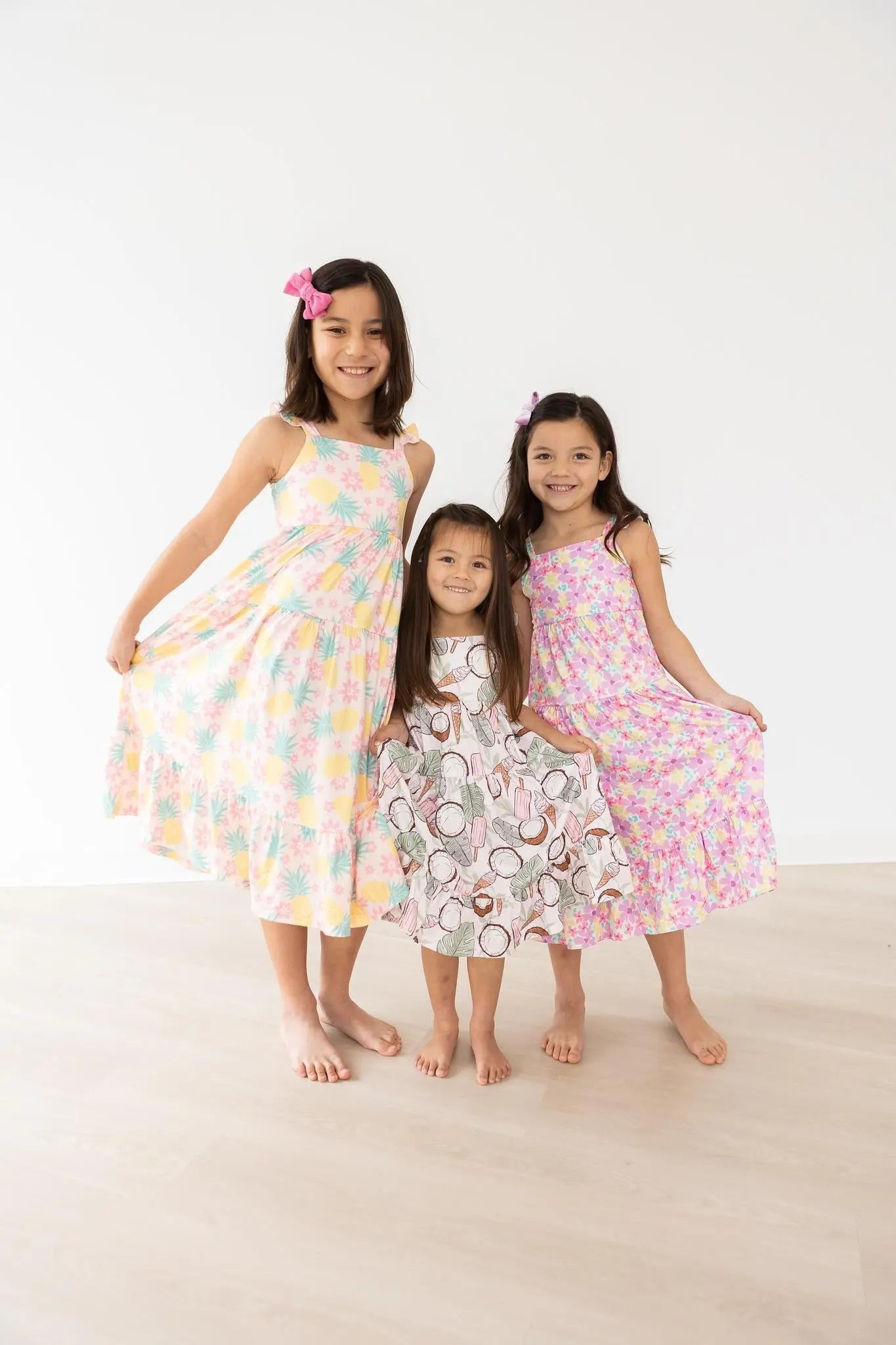Summer Watercolor Floral Ruffle Maxi Dress For Women Mila & Rose ® Everetts Place: Online Boutique