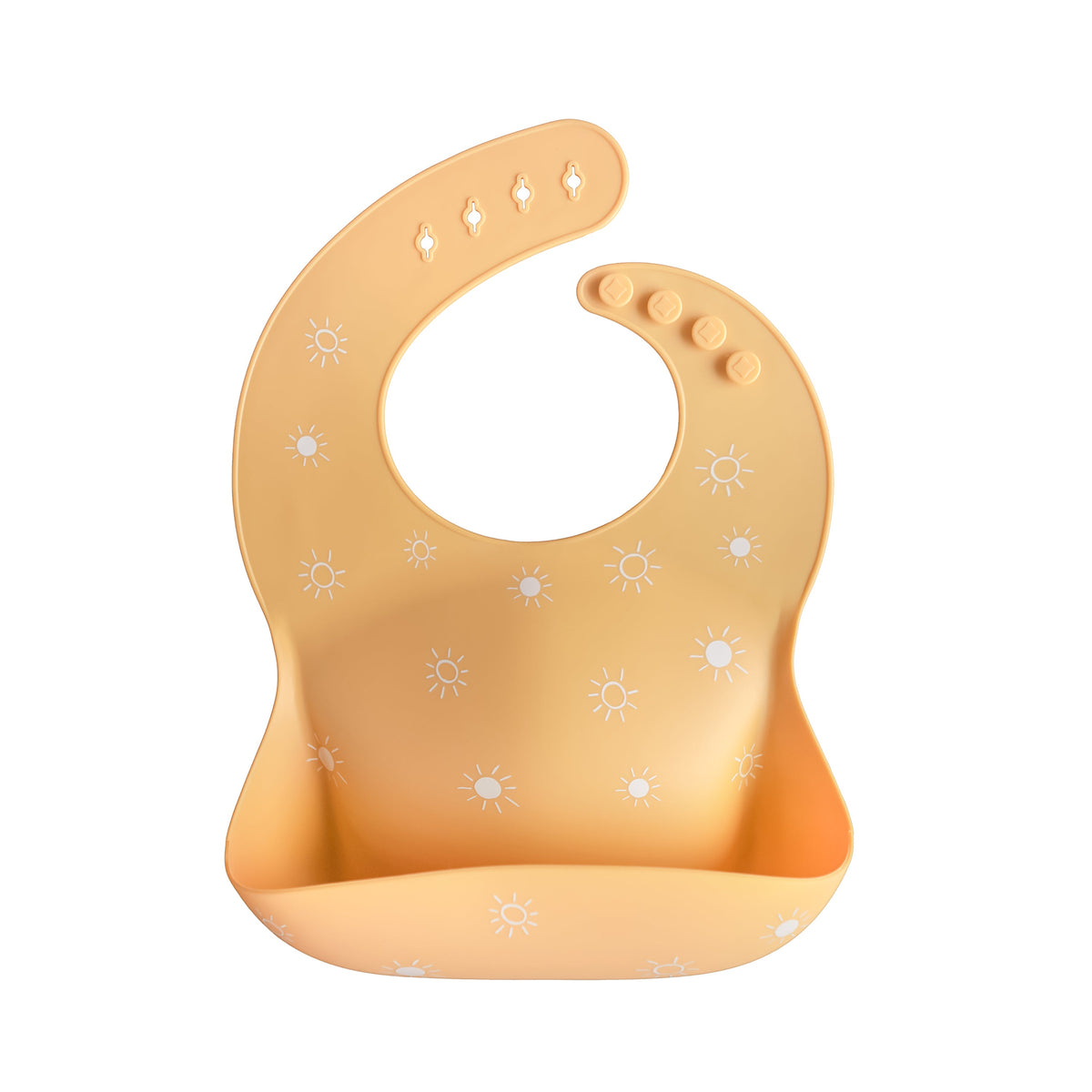 Silicone Baby Bib, Polka Dot Print by Mushie