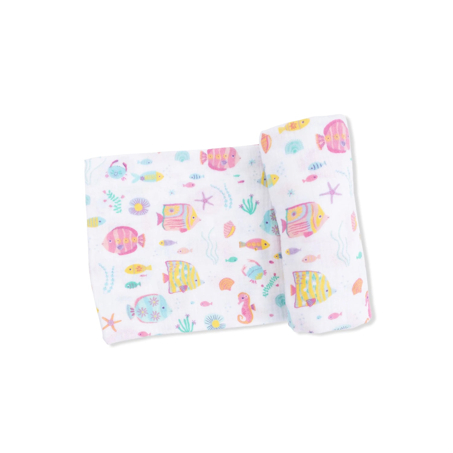 Sunny Coral Reef Fish - Swaddle Blanket Angel Dear 
