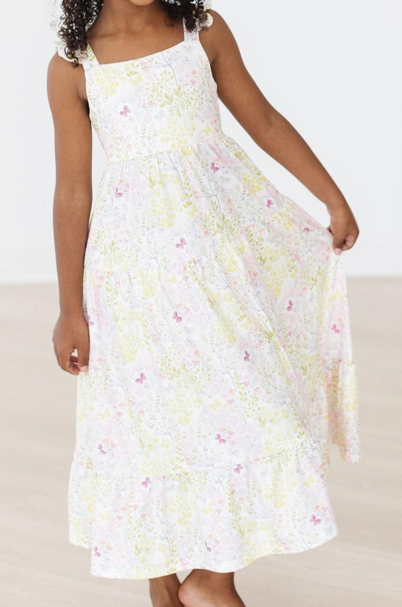 Sunny Days Ruffle Maxi Dress Mila Rose Summer Cutout - Everetts Place Boutique - 