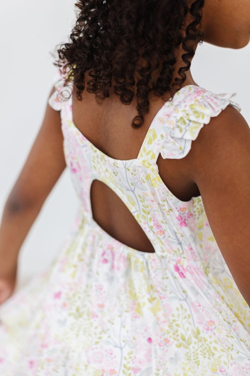 Sunny Days Ruffle Maxi Dress Mila Rose Summer Cutout - Everetts Place Boutique - 