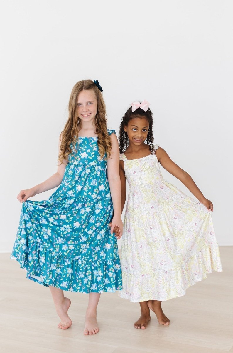 Sunny Days Ruffle Maxi Dress Mila Rose Summer Cutout - Everetts Place Boutique - 