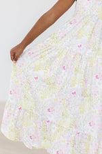 Sunny Days Ruffle Maxi Dress Mila Rose Summer Cutout - Everetts Place Boutique - 