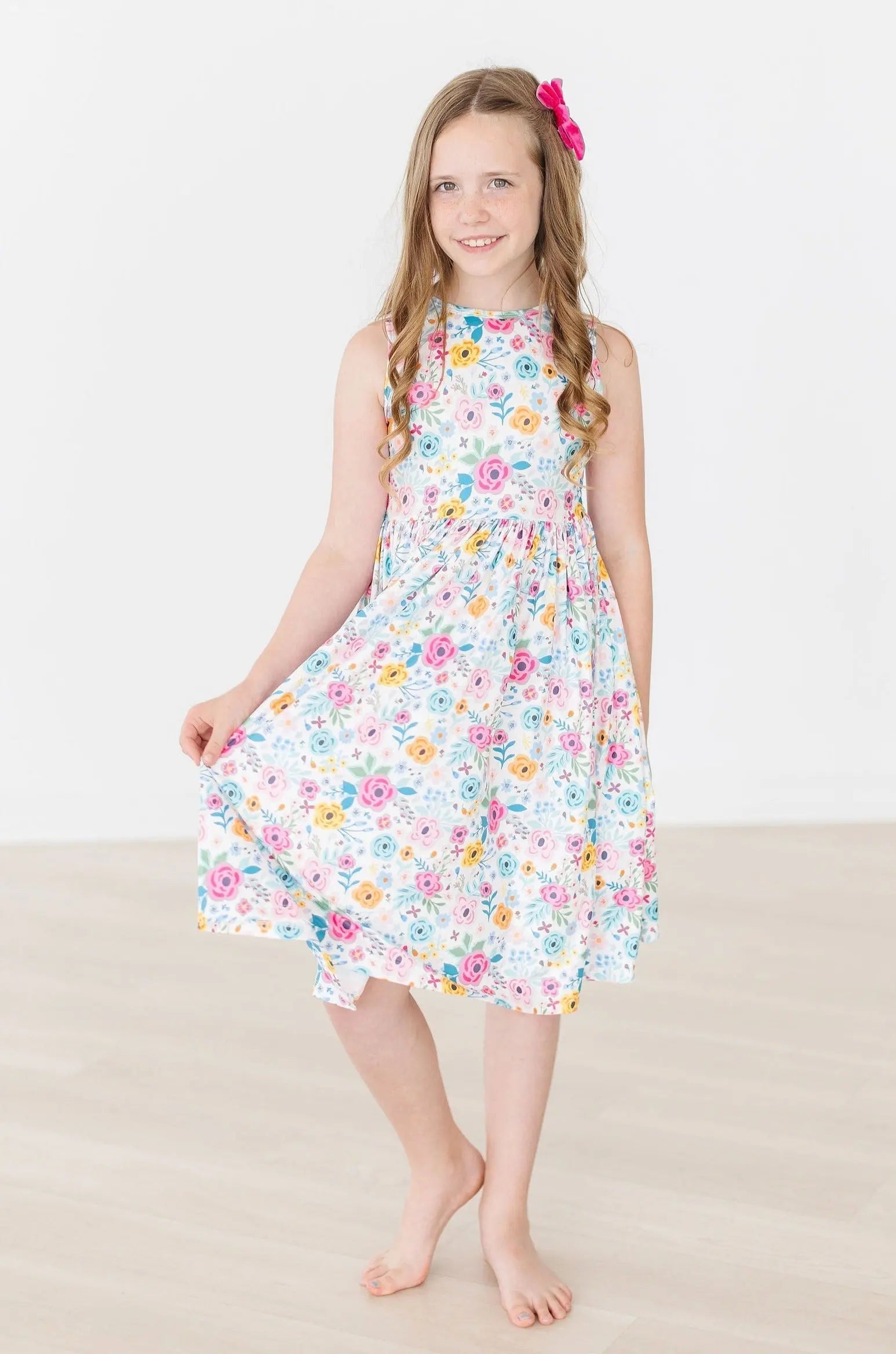 Sunshine Blooms Tank Twirl Dress For Girls Mila Rose Mila & Rose ® Everetts Place: Online Boutique